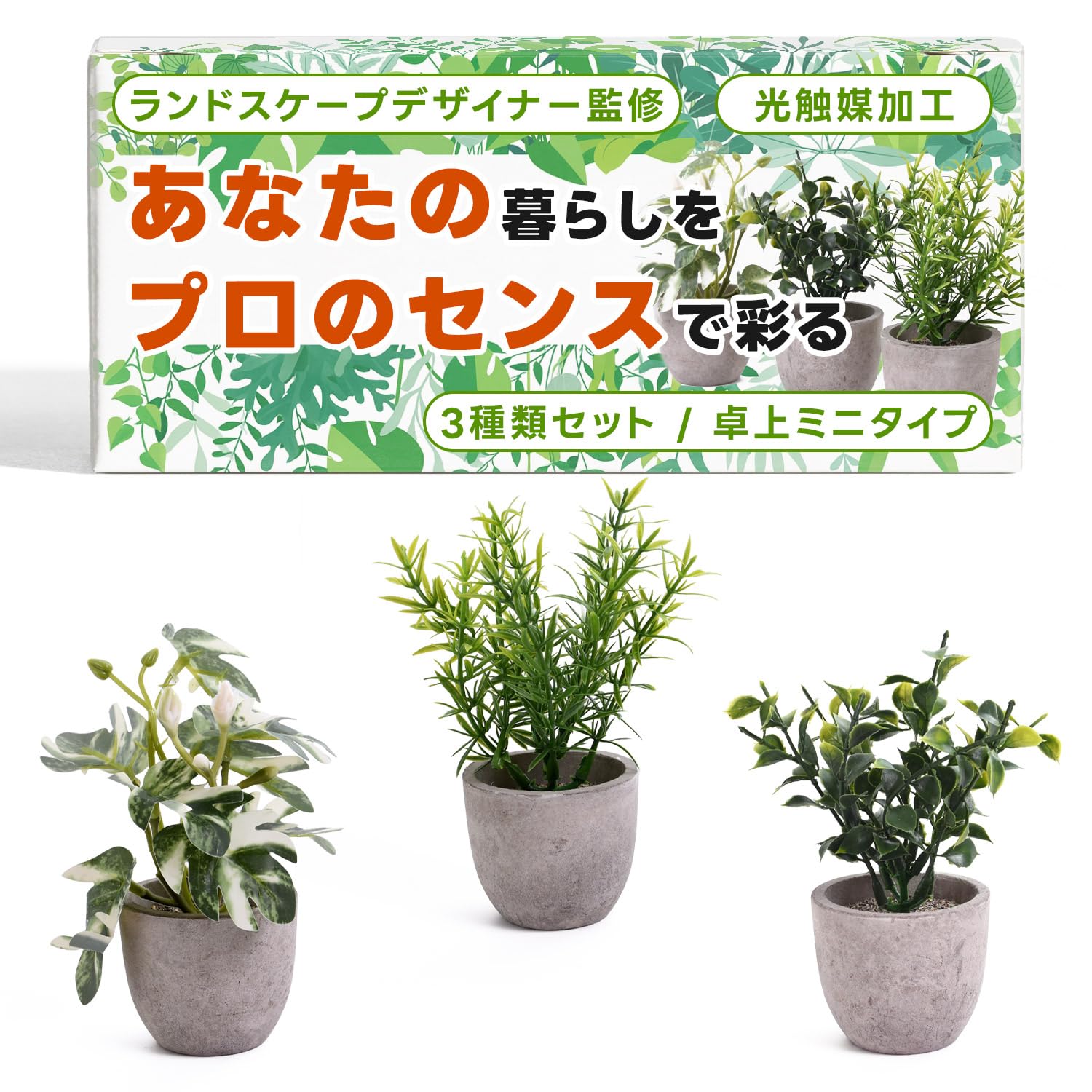 【まとめ売り】フェイクグリーン 多様な葉のデザイン Amazon｜【ランドスケープデザイナー監修】フェイクグリーン 観葉植物